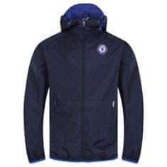 FAN SHOP SLOVAKIA Bunda Chelsea FC s kapucňou, zips, vrecká, znak, modrá | L