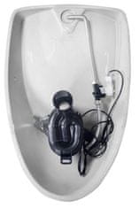 ISVEA Sapho, DYNASTY urinál s automatickým splachovačom 6V DC, zakrytý prívod vody, 39x48 cm