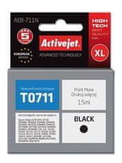 ActiveJet atrament Epson T0711 D78/DX6000/DX6050 Black, 15 ml AEB-711