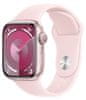 Watch Series 9, 41mm, Pink, Light Pink Sport Band - M/L (MR943QC/A)