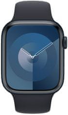 Apple Watch Series 9, Cellular, 41 mm, Midnight, Midnight Sport Band - S/M (MRHR3QC/A)