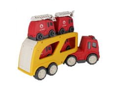 Mega Creative Truck Odťahovka + 4 hasičské autá Cartoon Bioplastik MEGA CREATIVE 