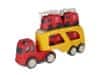 Truck Odťahovka + 4 hasičské autá Cartoon Bioplastik MEGA CREATIVE 