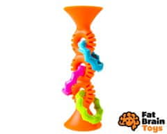 Fat Brain hrkálka pipSquiz Loops oranžová 15 cm
