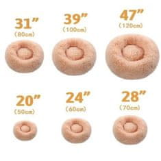 HARLEY® Pohodlný hrejivý relaxačný pelech pre psov a mačky – ružová 60 cm | COMFYDEN