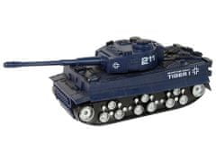 Lean-toys Tank na diaľkové ovládanie 1:32 tmavomodrý