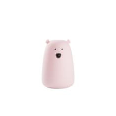 Rabbit&Friends Dotyková prenosná lampička medvedík, růžová