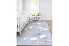 Dywany Łuszczów Detský kusový koberec Junior 52063.801 Rainbow grey 80x150