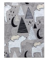 Dywany Łuszczów Detský kusový koberec Junior 51974.802 Bears grey 80x150