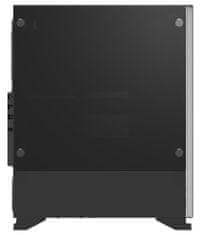 Zalman case miditower S5 čierna, bez zdroja, ATX, 1x USB 3.0, 2x USB 2.0, priehľadná bočnica, čierna
