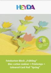HEYDA Blok farebných kartónov 300 g A4 - tulipán 10 listov