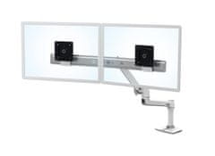 Ergotron LX Desk Dual Direct Arm, biely, stolné rameno pre 2 monitory až 25", biely