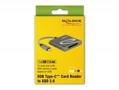 DELOCK USB Type-C čítačka kariet pre pamäťové karty XQD 2.0