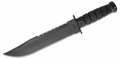 KA-BAR® KB-2211 Big Brother bojový nadrozmerný nôž 23,8 cm, celočierny, Kraton G, kožené puzdro