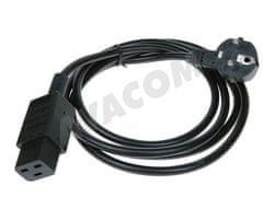 ROLINE AVACOM Napájací sieťový kábel pre UPS a servery, PC 230V 16A (F), 2m C19