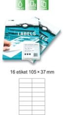 Smartline Samolepiace etikety 100 listov ( 16 etikiet 105 x 37 mm)