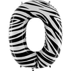 Grabo Nafukovací balónik číslo 0 zebra 102cm extra veľký -