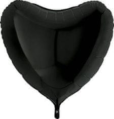Grabo Nafukovací balónik čierne srdce 91 cm -