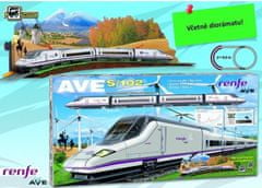 Pequetren Vysokorýchlostný vlak Renfe Aves-102 s diorámou krajiny