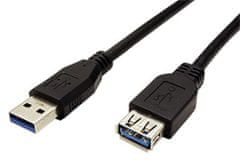 Goobay Kábel USB 3.0 AA 3m A(M)-A(F) predlžovací, čierny
