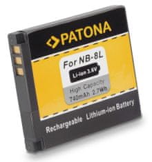 PATONA batéria pre foto Canon NB-8L 740mAh Li-Ion
