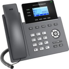 Grandstream GRP2603 SIP telefón, 2,48" LCD podsv. displej, 6 SIP účty, 2x1Gbit port