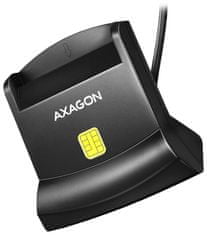 AXAGON čítačka kontaktných smart kariet (eObčanka) / CRE-SM4N / USB 2.0 / 1,3m