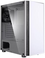 Zalman case miditower R2 white, bez zdroja, ATX, 1x 120mm RGB ventilátor, 1x USB 3.0, 2x USB 2.0, tvrdené sklo, biela