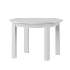 Szynaka ALAN 1 okrúhly jedálenský stôl s rozkladom, biela