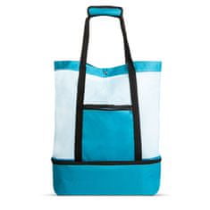 Family Collection Plážová taška s termo priehradkou - modrá