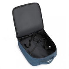 KONO Modrý objemný cestovný batoh do lietadla "Tourist" - veľ. L