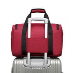 KONO Tmavočervená príručná taška do lietadla "Pack" - veľ. S