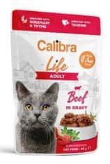 Calibra Cat Life vrecko Adult Beef in gravy 85g