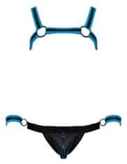 Svenjoyment Johny Jock Bondage Set (Blue), sexy súprava suspenzora a postroja L