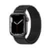 Remienok na hodinky (W037) - Apple Watch 1/2/3/4/5/6/7/8/SE/SE 2 (38/40/41 mm) - čierny