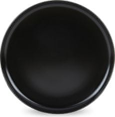 Konsimo Jídelní sada talířů pro 6 osob VICTO 18 ks bílá/šedá/černá III