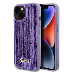 Guess Zadný kryt Sequin Script Logo pre iPhone 13 Purple