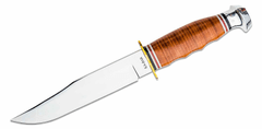 KA-BAR® KB-1236 BOWIE lovecký nôž 17,5 cm, mosadz, koža, kožené puzdro