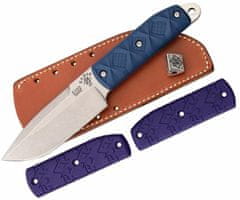 KA-BAR® KB-5102 SNODY BIG BOSS vonkajší nôž 11,4cm, modrá, Zytel, paracord, kožené puzdro, +rukoväte