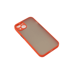 Bomba Kvalitný TPU obal matný pre iPhone - červený C313_IPHONE13-RED