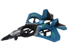 Lean-toys Stíhacie lietadlo R/C Svetlá Tmavo Modrá