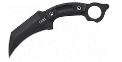 CRKT CR-2630 DU HOC BLACK bojový nôž/karambit 12,9 cm, celočierny, G10, puzdro