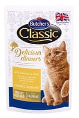 Butcher's Butcher 's Cat Class.Delic.Dinn. kura + pečeň kapsa100g