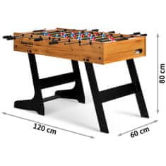 Neo-Sport Foosballový stůl Neosport 121 x 61 x 80 cm NS-803 dřevěný
