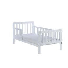 DREWEX Detská posteľ so zábranou Nidum 140x70 cm biela