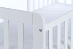 DREWEX Detská posteľ so zábranou Nidum 140x70 cm biela