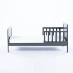 DREWEX Detská posteľ so zábranou Olek 140x70 cm grafit