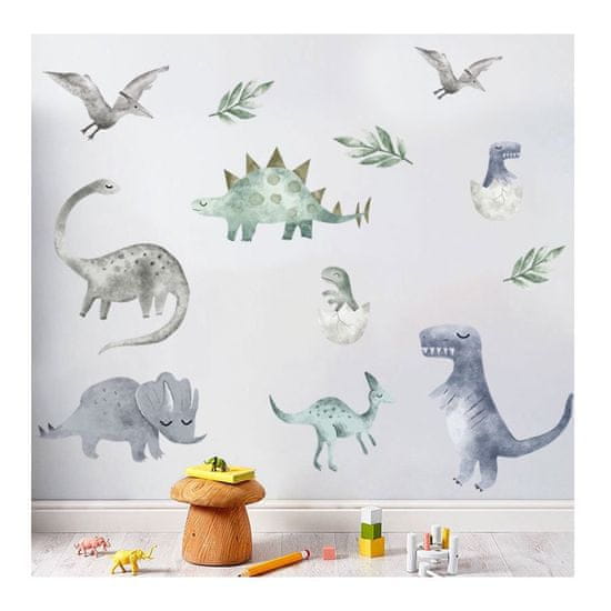 PIPPER. Samolepka na stenu "Dinosaury 5" 80 x 100 cm