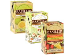 Basilur BASILUR Sada čajov vo vrecúškach - citrón + mlieko + ovocie, 3x25 vrecúšok Univerzálny
