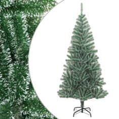 Vidaxl Umelý vianočný stromček so snehovými vločkami zelený 180 cm